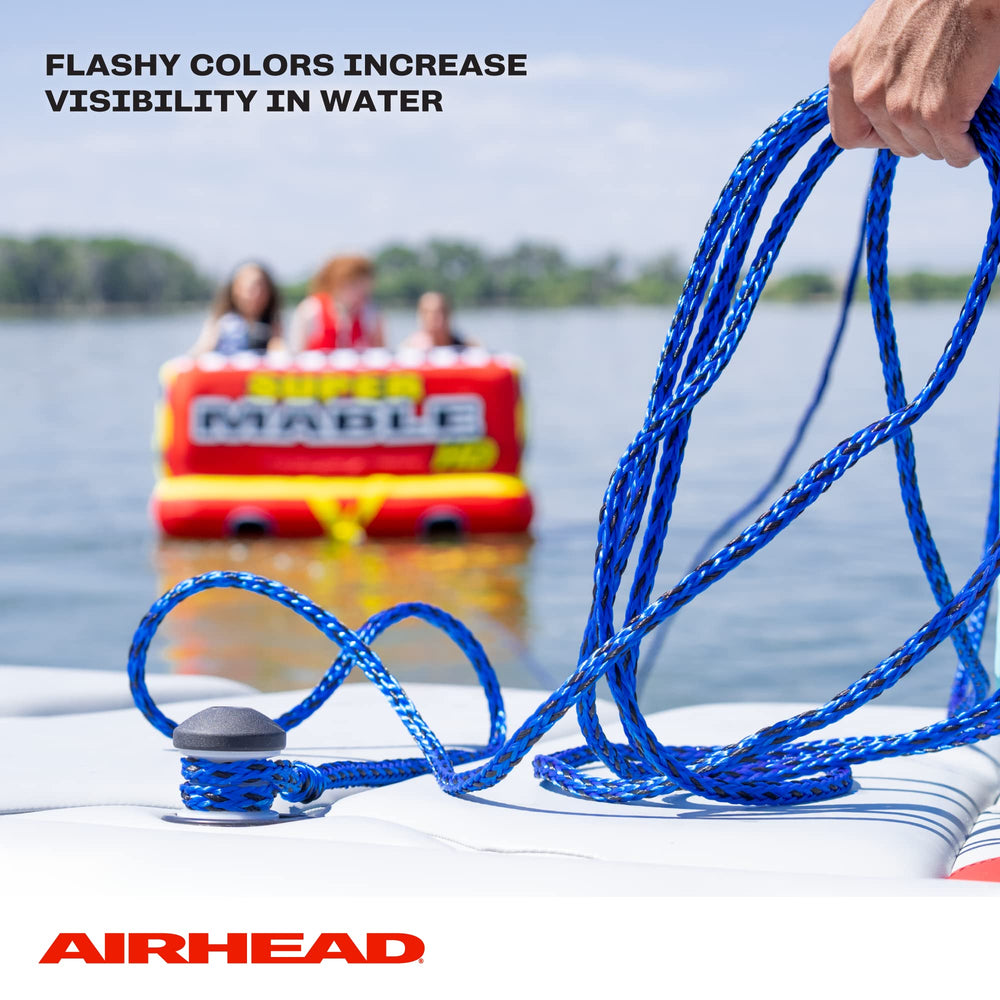 Airhead comparación de longitud 60 ft junto a una persona para escala