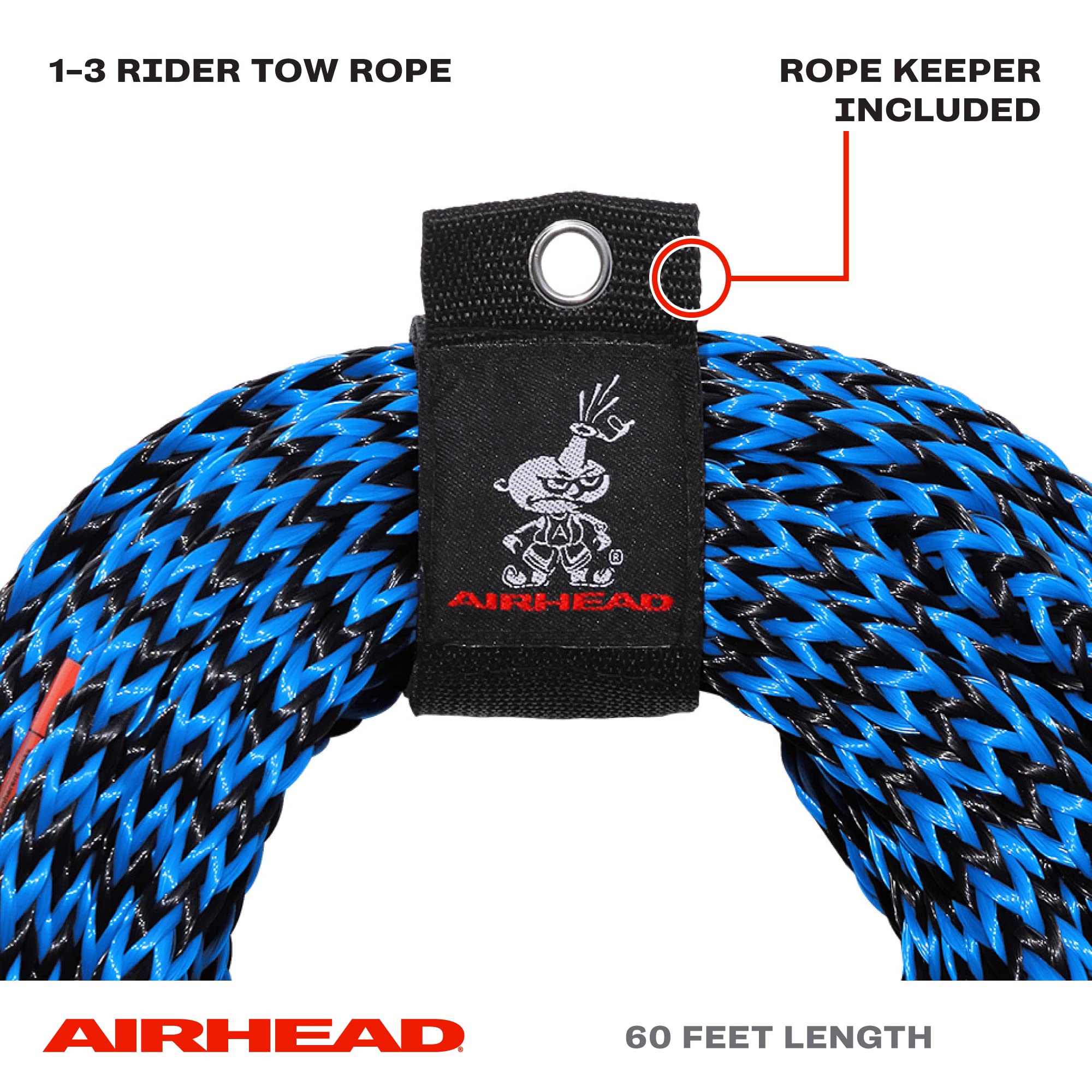Airhead primer plano de 16 hebras mostrando textura duradera UV