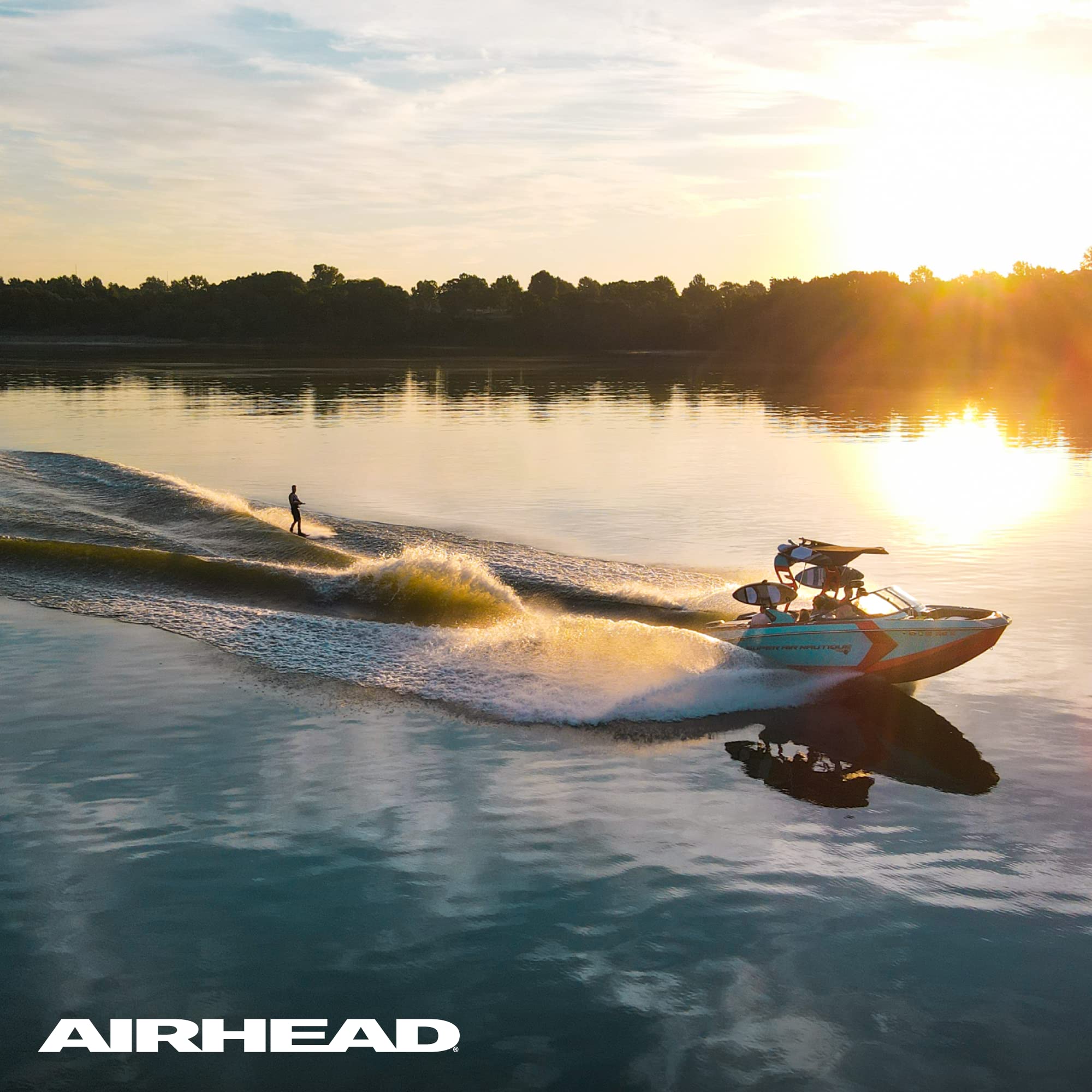 AIRHEAD deportista remolcado mostrando la cuerda en acción