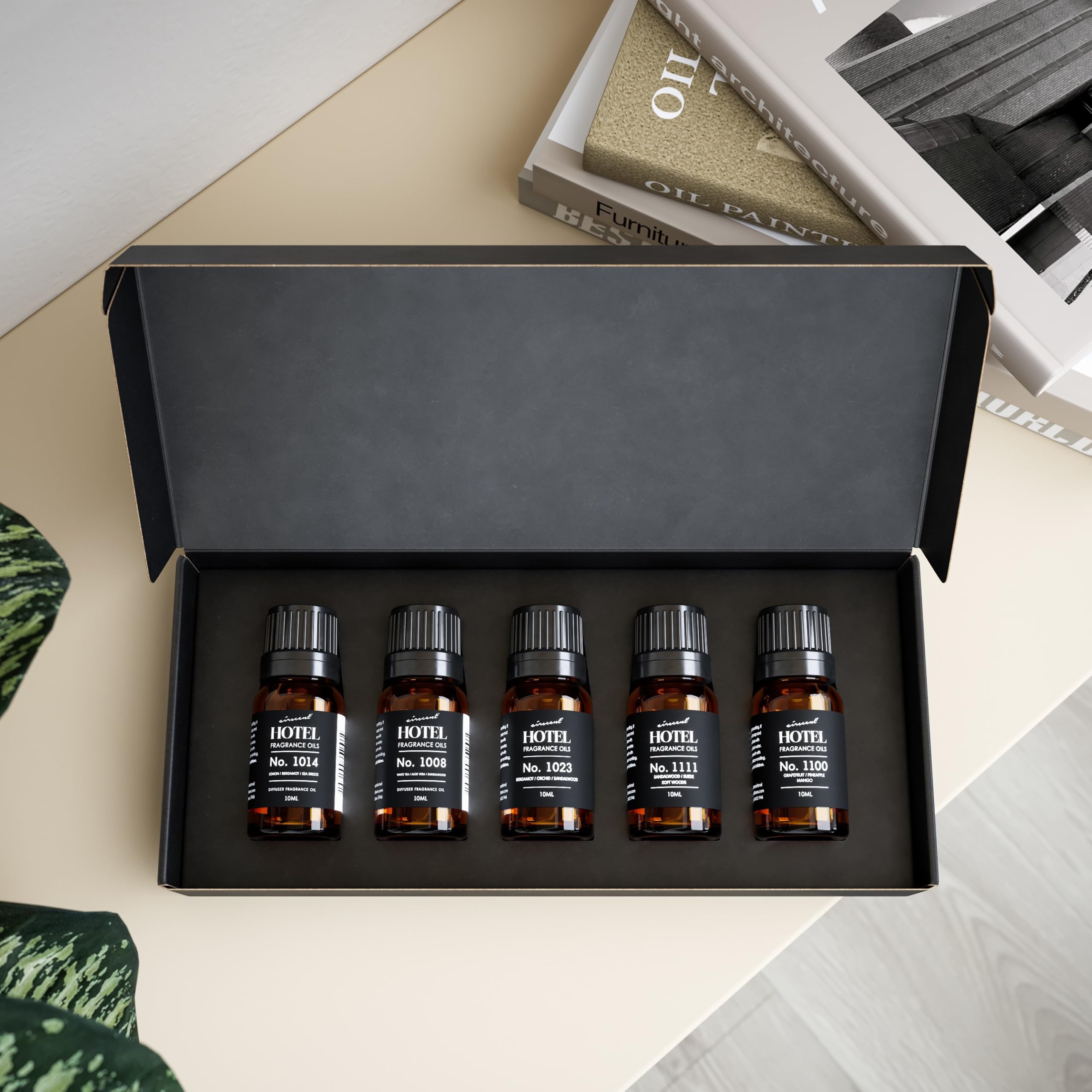 Air-Scent etiqueta con nombre de fragancia Capri Brezza, diseño reconocible