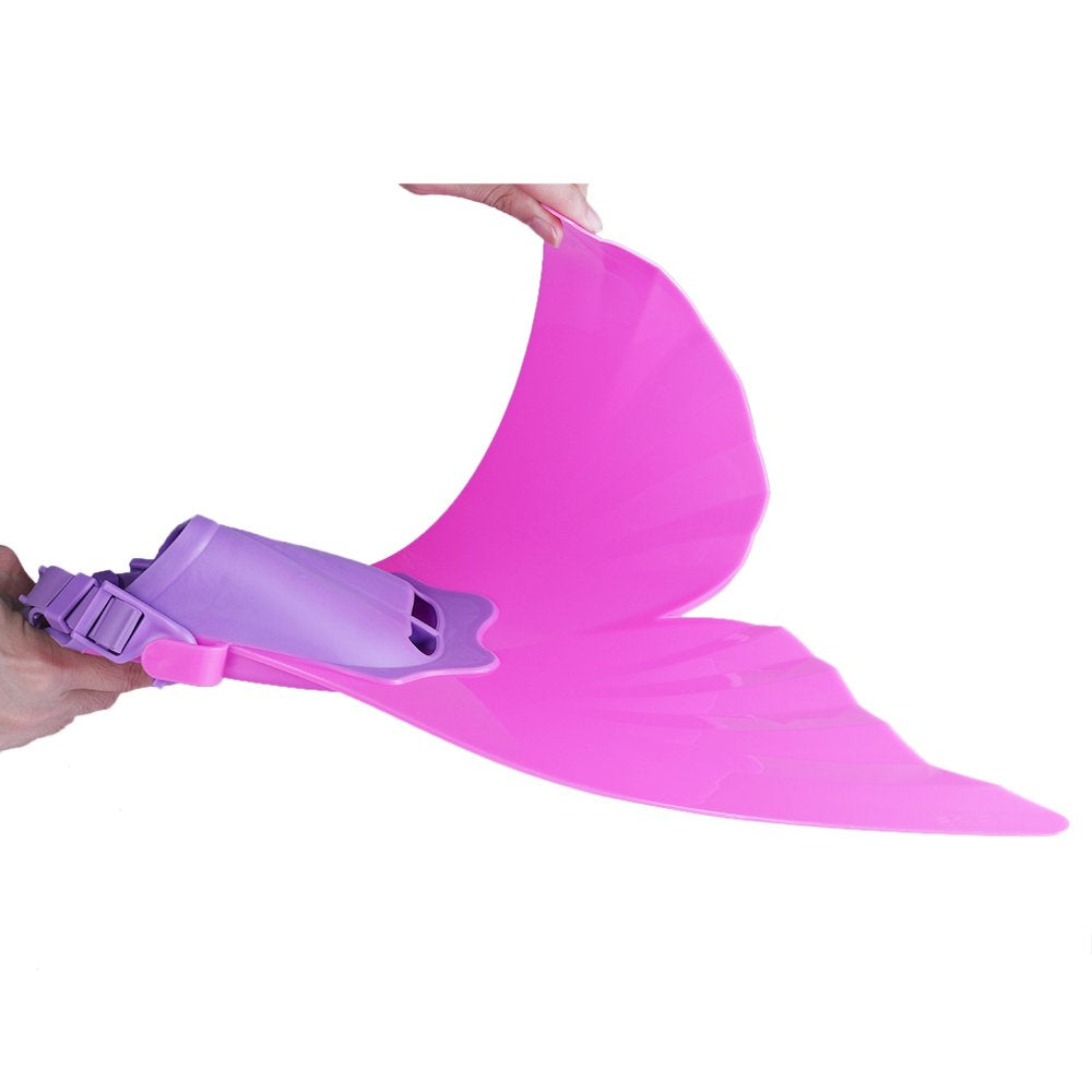 AIWANK child using the fin during swim practice building leg strength