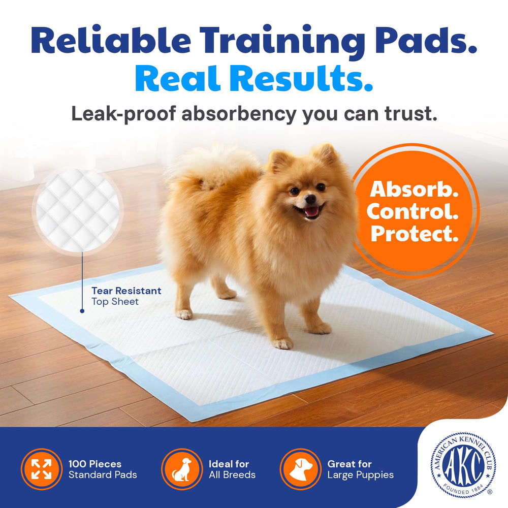 American Kennel Club cross-section showing six absorbent layers preventing leaks