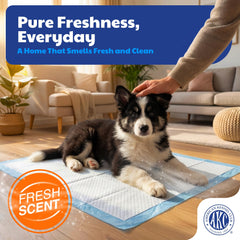 American Kennel Club waterproof backing detail protecting floors from seepage