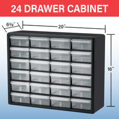 Akro-Mils drawer close-up highlighting finger-grip pull and textured plastic for easy access
