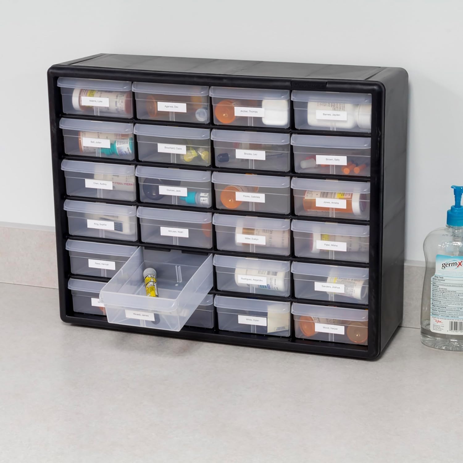 Akro-Mils retail packaging and label displaying product details and ready-to-install benefit