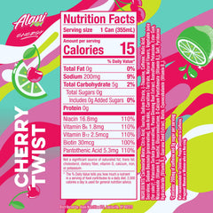 Alani Nu Cherry Twist lata en mano transmite tamaño portátil y conveniencia