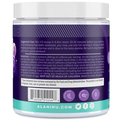 Alani Nu scoop measuring one serving for accurate pre-workout dosing