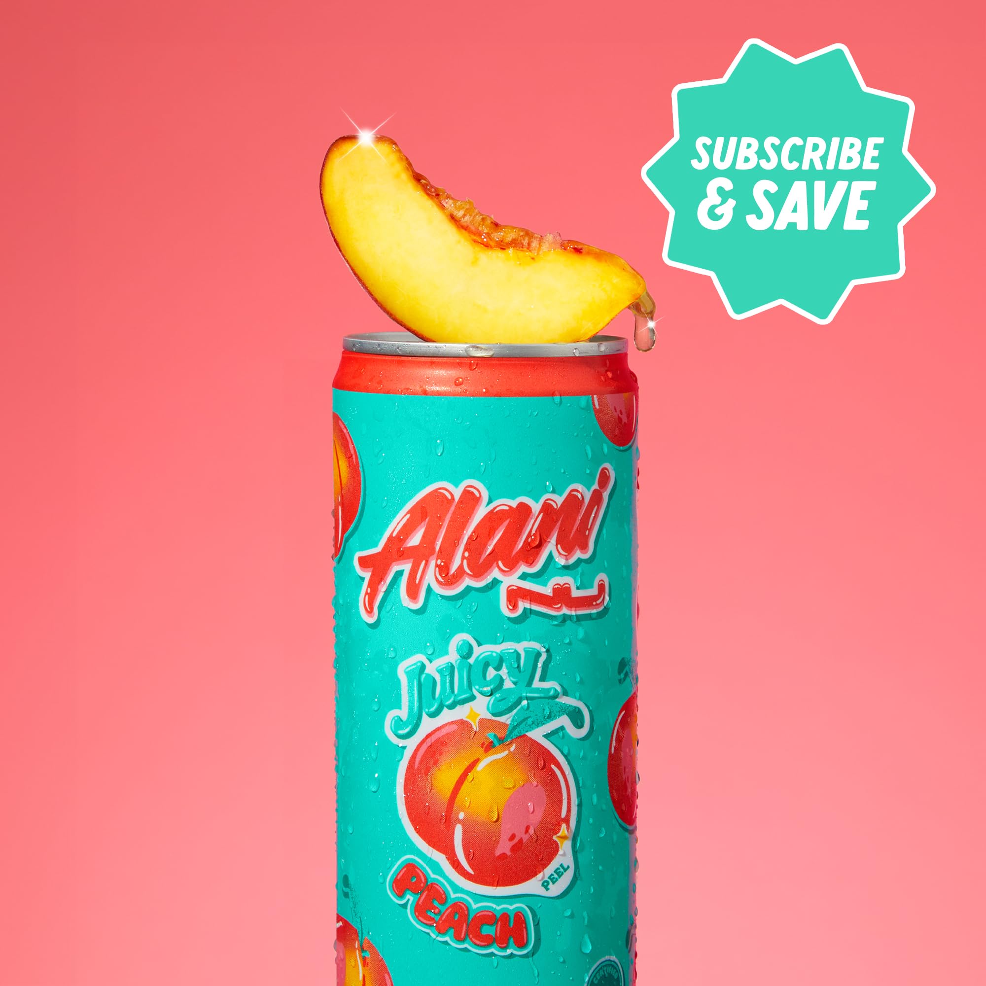 Alani Nu packaging with recycle symbol emphasizing sustainable disposal guidance