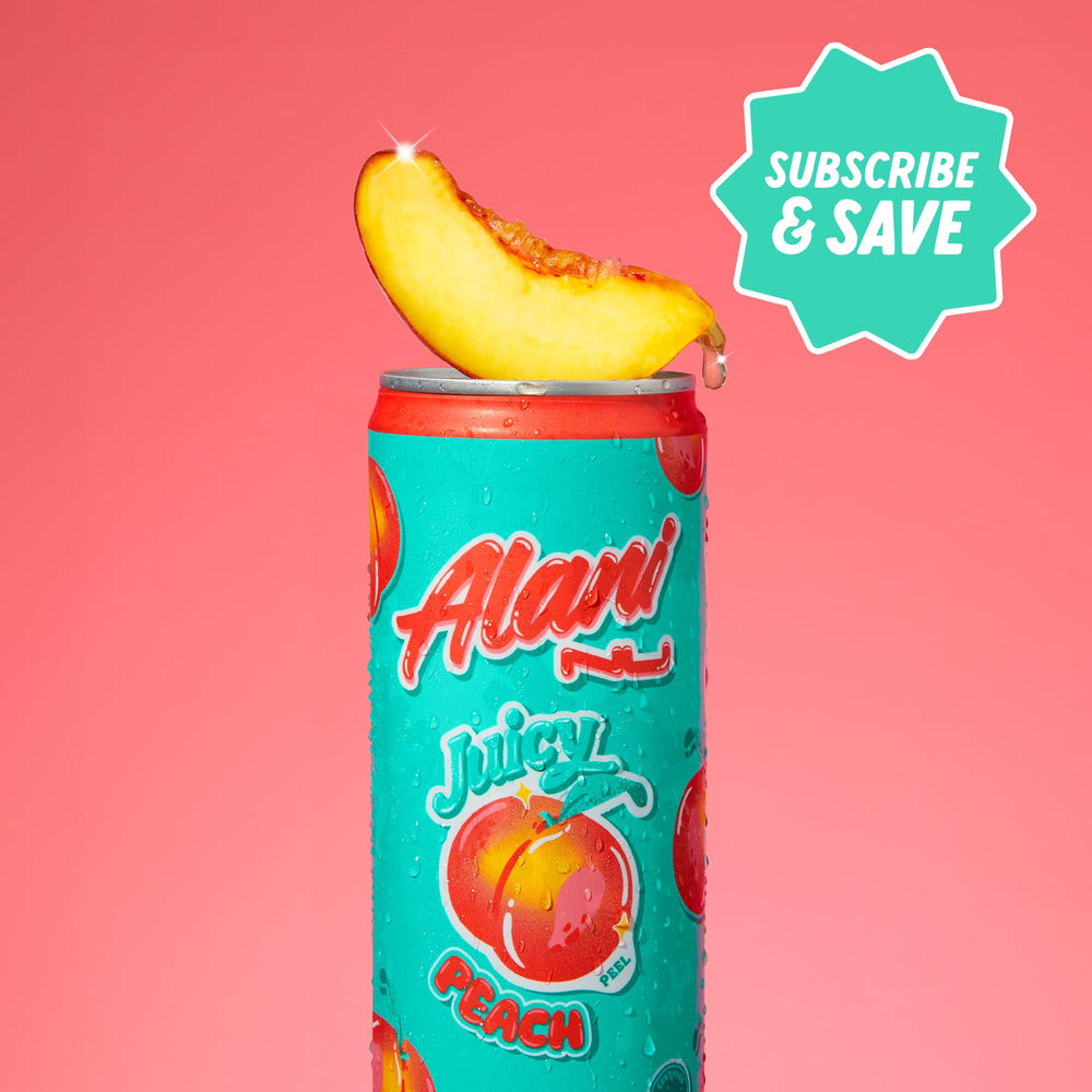 Alani Nu packaging with recycle symbol emphasizing sustainable disposal guidance