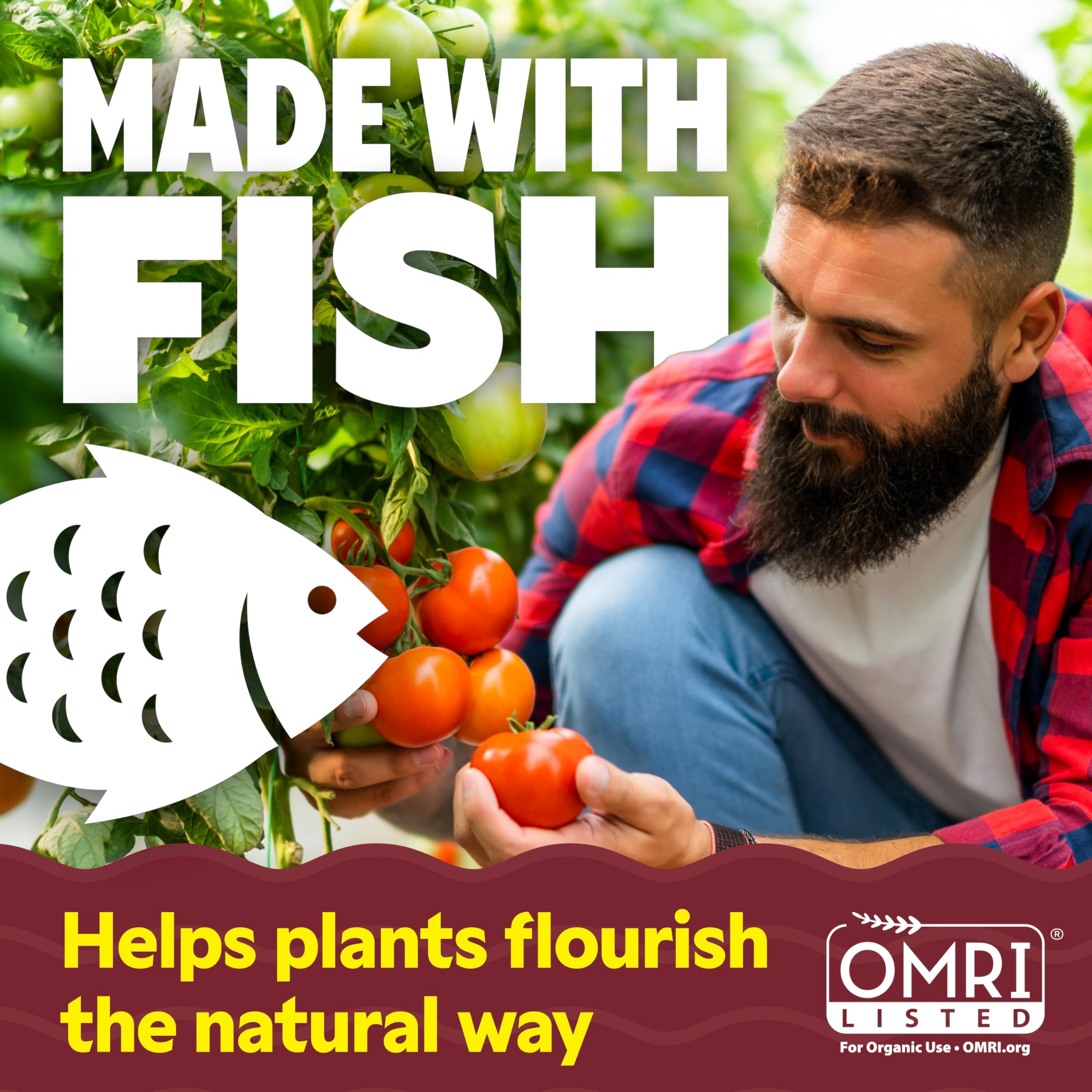 Alaska aplicando en maceta para alimentación segura de plantas