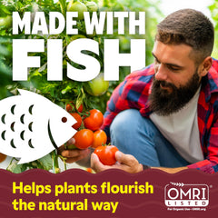 Alaska aplicando en maceta para alimentación segura de plantas