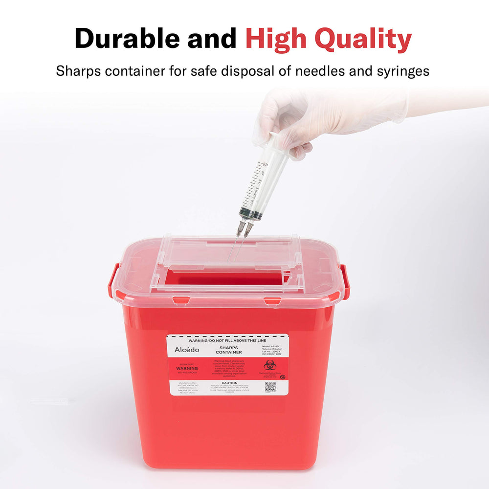 Alcedo clear lid close-up showing fill level visibility for safer monitoring