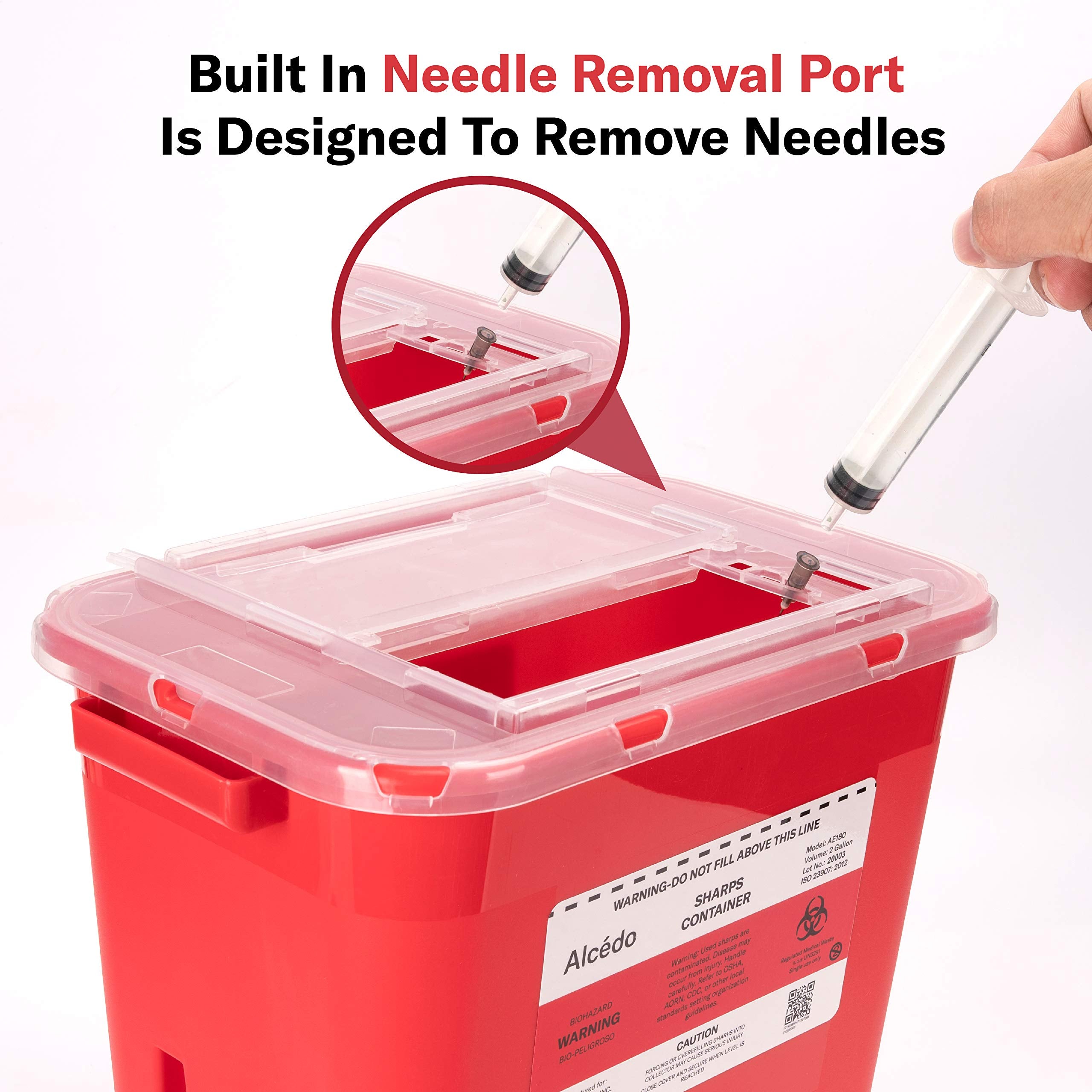 Alcedo locking slot close-up highlighting secure final disposal feature