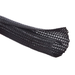 Alex Tech funda tubo frontal mostrando la longitud y color negro, organiza cables eficientemente