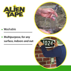 ALIEN TAPE usada para colgar un cuadro, fijación rápida y discreta