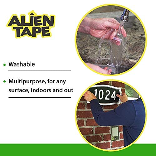 ALIEN TAPE etiqueta con instrucciones, información de aplicación segura