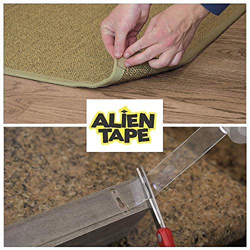 ALIEN TAPE fijando una alfombra, evita deslizamientos en su hogar