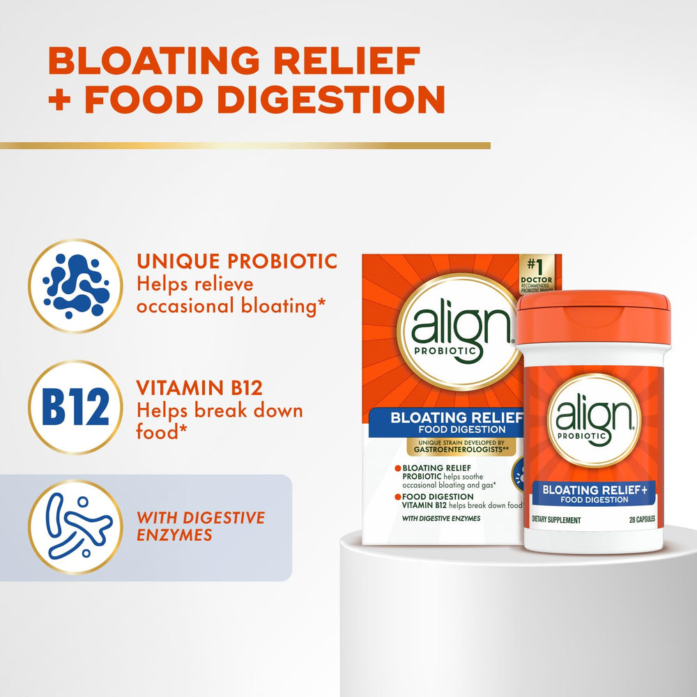 Align capsule close-up highlighting texture and vegetarian capsule for easy swallowing
