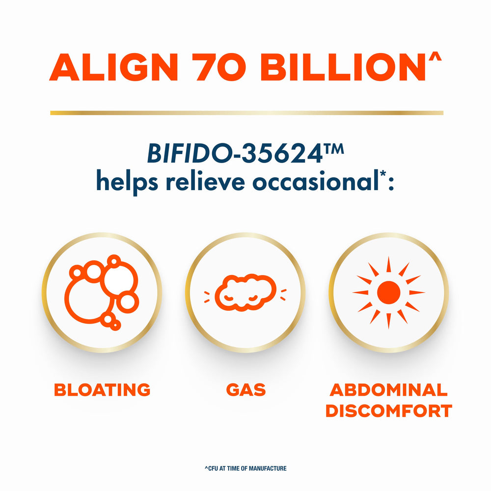 Align capsule held in hand showing size and easy daily use