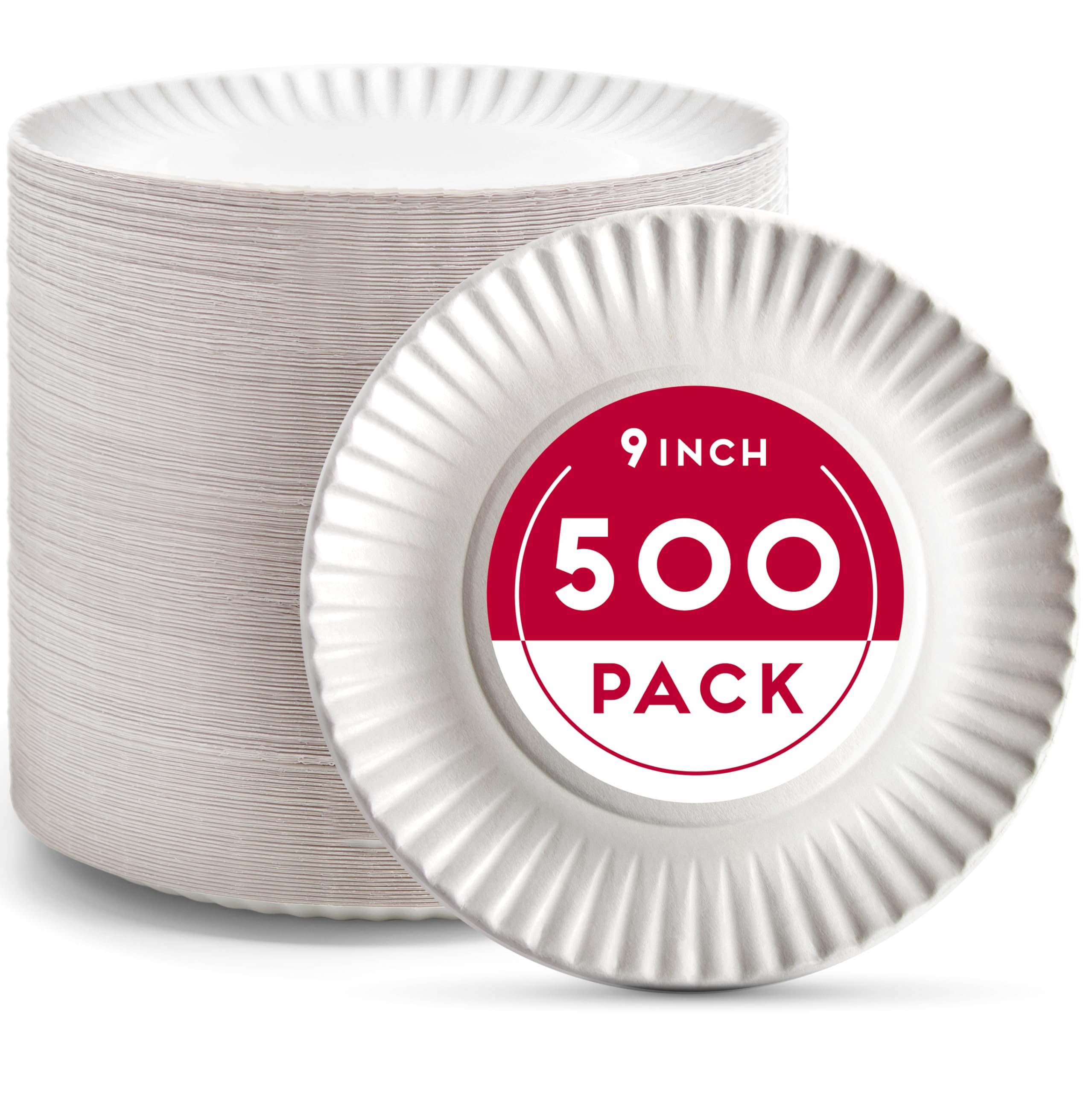 Alitte plate front packaging showing 500-count and convenience