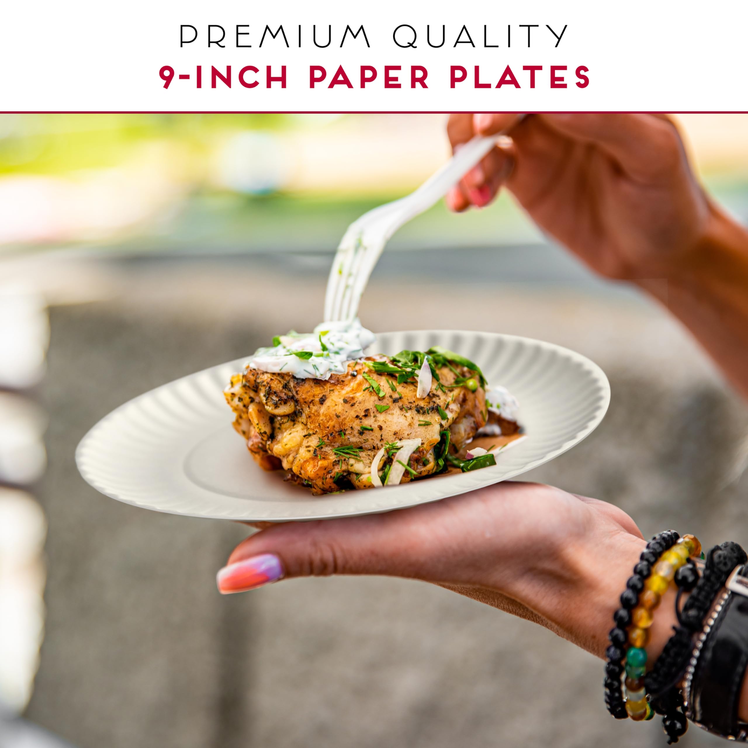Alitte plates on table setting ideal for parties and easy cleanup