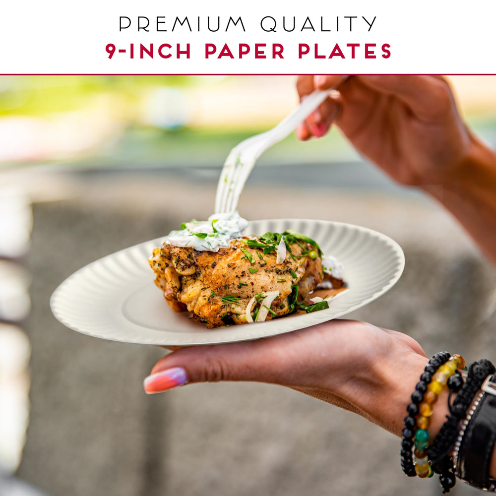 Alitte plates on table setting ideal for parties and easy cleanup