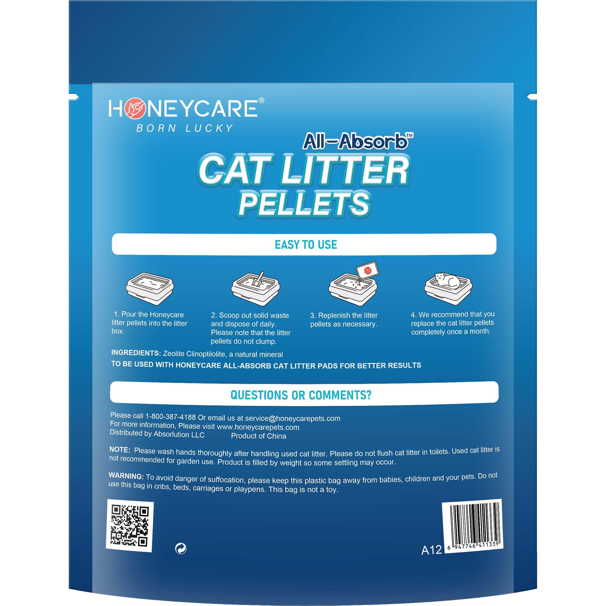 All-Absorb pellets en bandeja tipo Breeze demostrando compatibilidad y limpieza