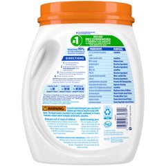 all free clear pac inside washing machine drum showing convenient pre-measured dosing