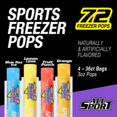 All Sport bars inside a freezer basket for organized storage and convenience