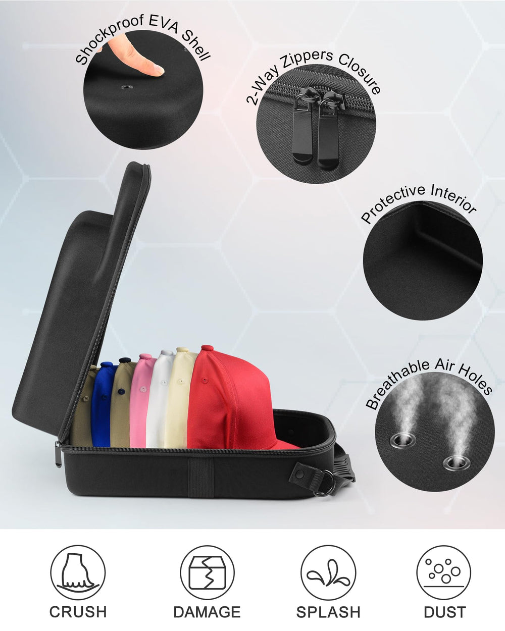 Allgawise detalle de asas y correa para transporte cómodo