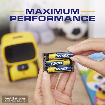 Allmax battery inside emergency kit illustrating long-term readiness