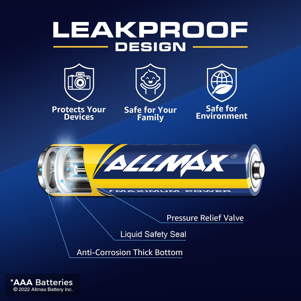 Allmax battery powering flashlight demonstrating reliable runtime