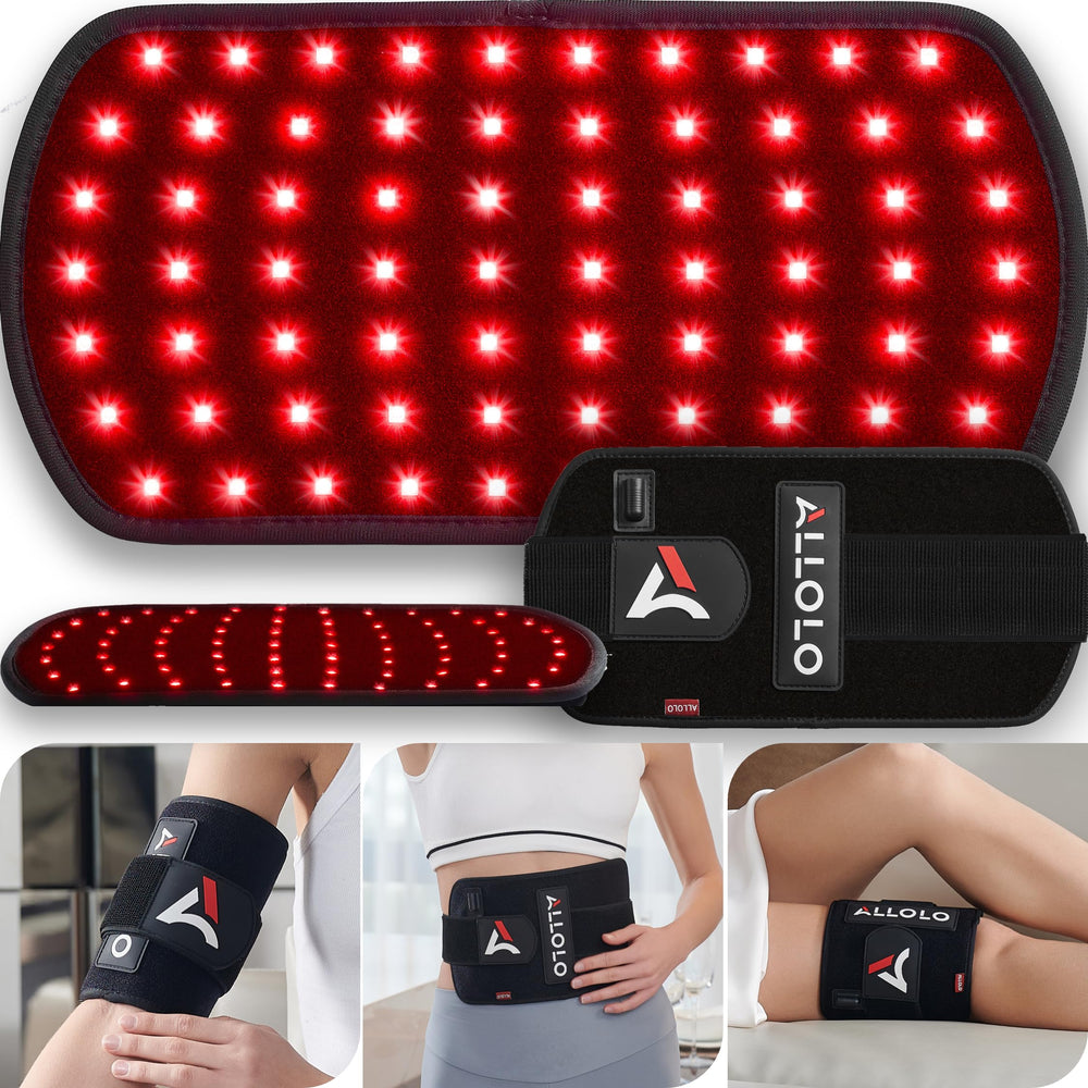 ALLOLO vista frontal del cinturón mostrando cobertura grande y formato flexible