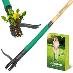 Allsetool vista frontal del extractor en su caja mostrando diseño y tamaño