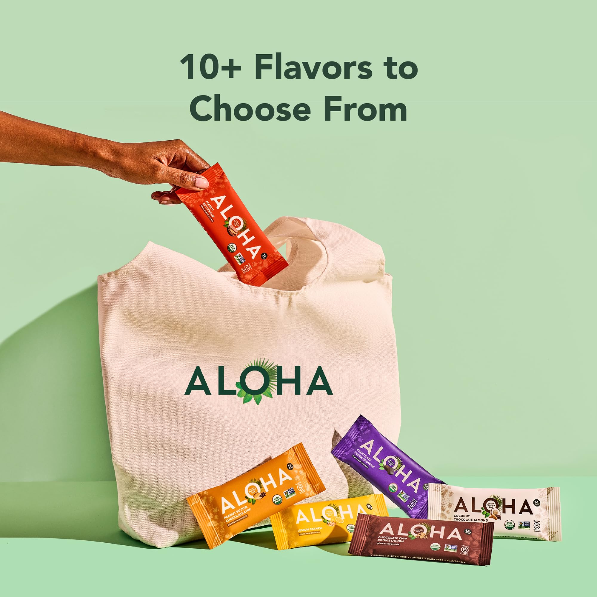 ALOHA bar inside gym bag ready to fuel workouts and on-the-go energy