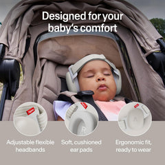 Alpine Muffy Baby diadema contorneada distribuye presión