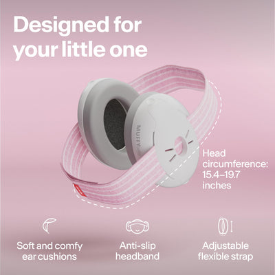 Alpine Muffy Baby earcup close-up displaying layered foam for noise reduction
