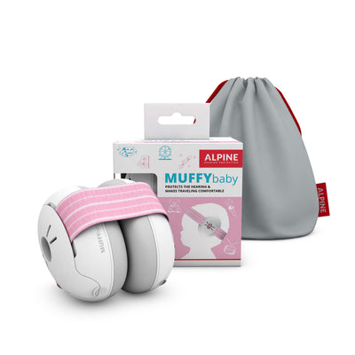 Alpine Muffy Baby front view showing soft cups and compact shape for comfort
