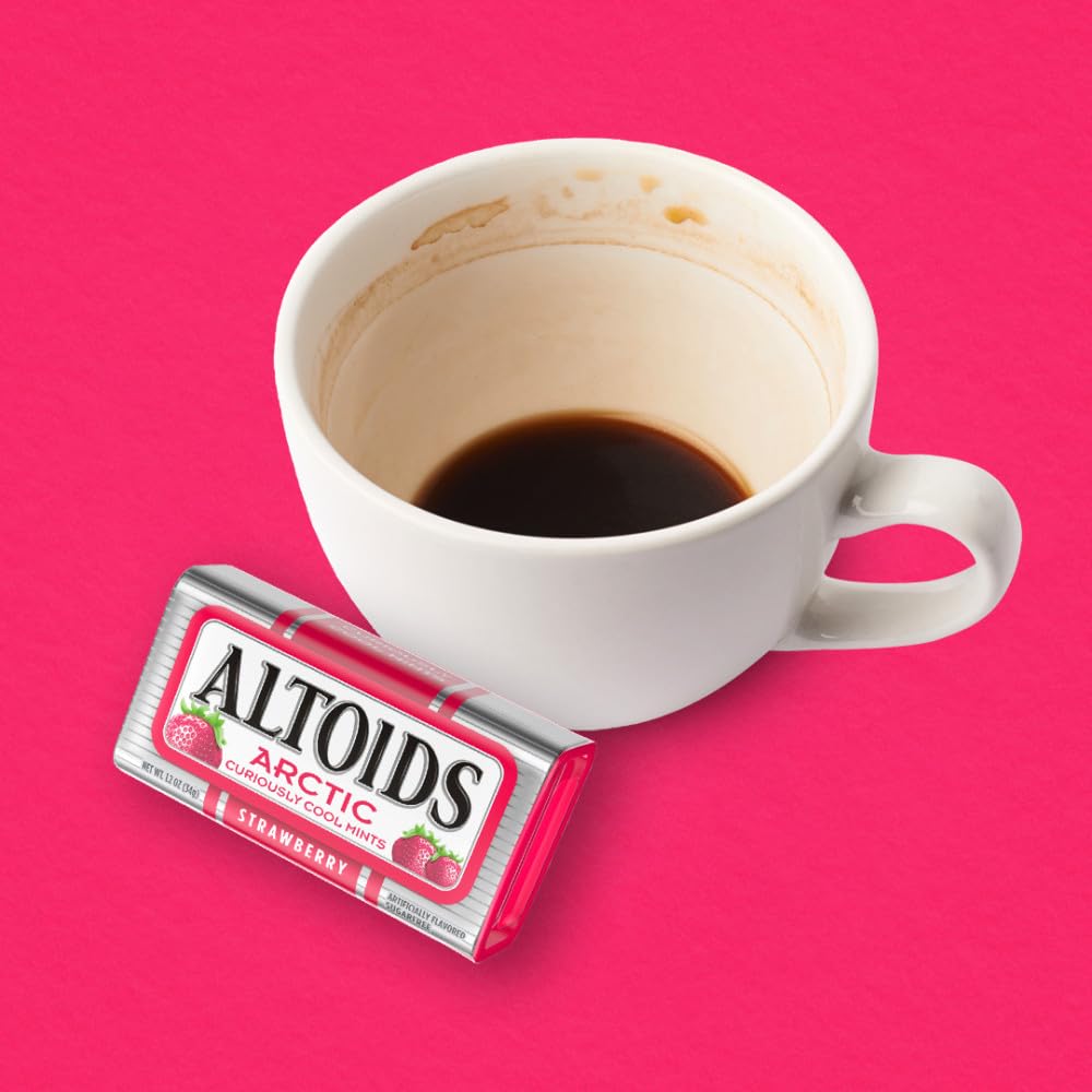ALTOIDS tin label detail emphasizing brand recognition and travel-ready durability