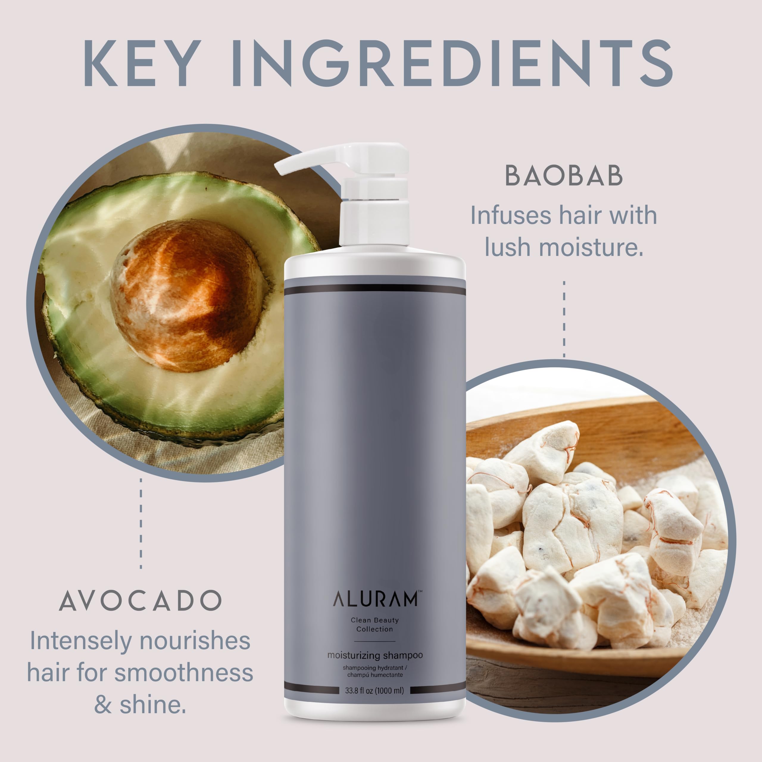 ALURAM champú en uso en ducha para hombres y mujeres, limpieza eficaz