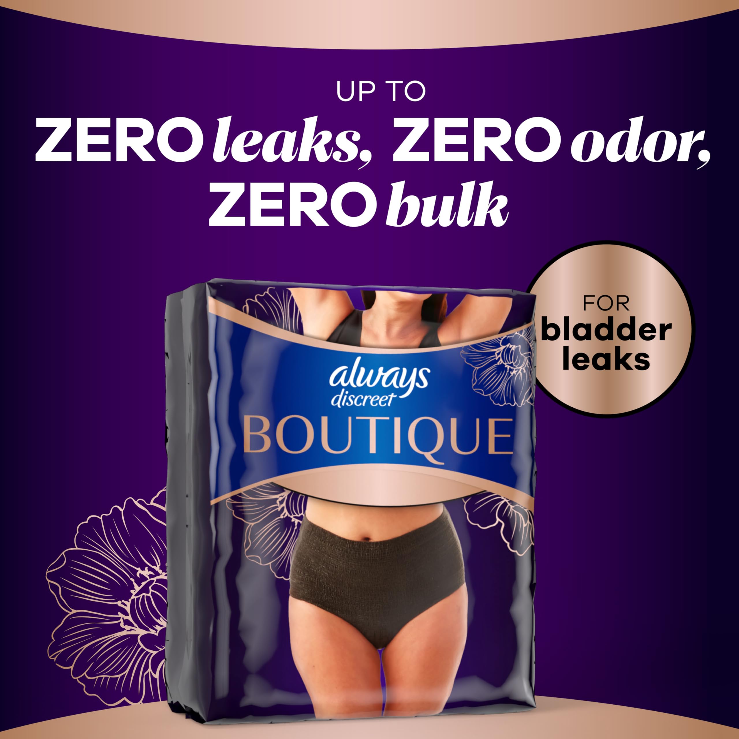 Always Discreet ajuste en curvas con LeakGuards que ayuda a prevenir desbordes