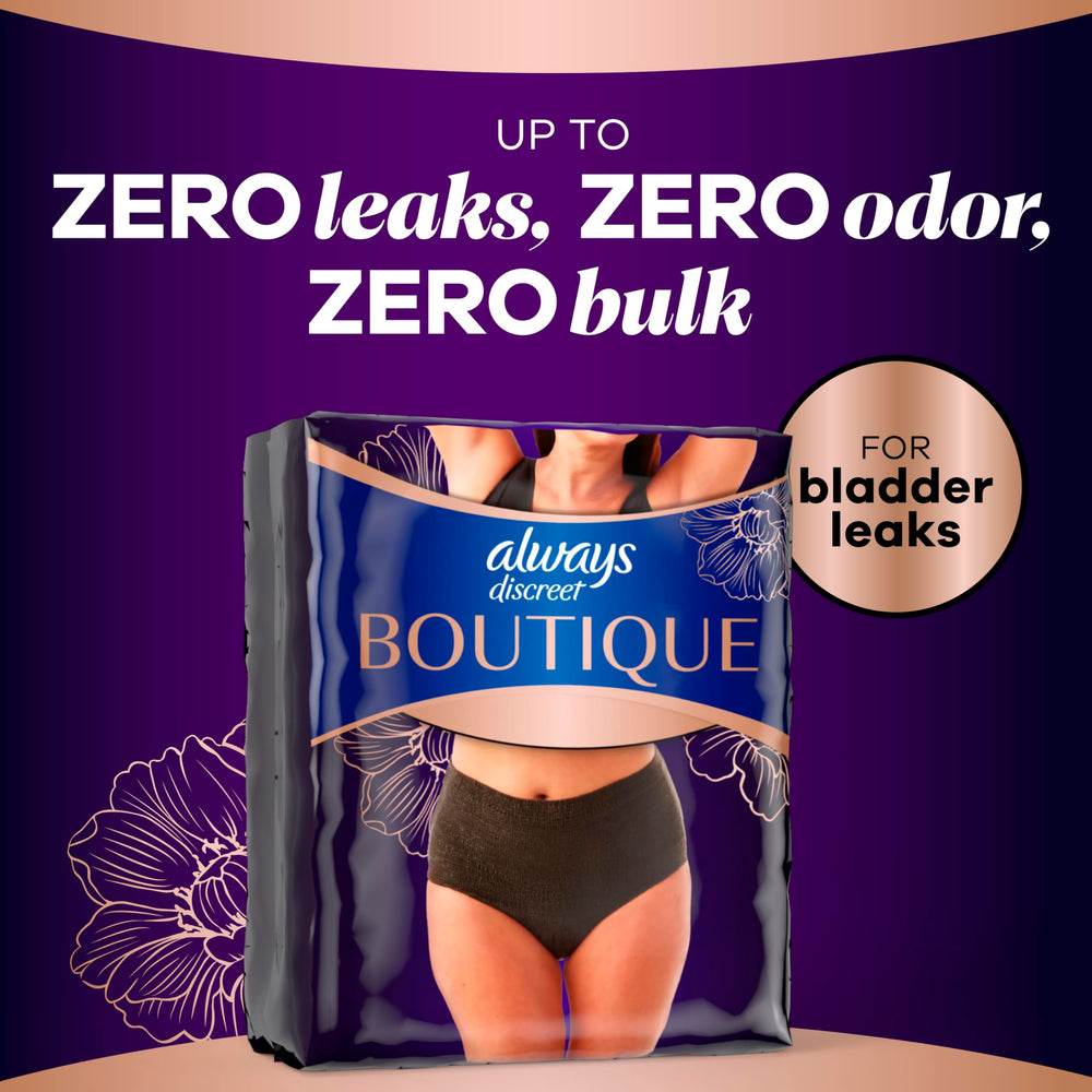 Always Discreet ajuste en curvas con LeakGuards que ayuda a prevenir desbordes