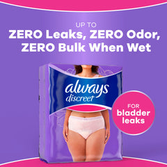 Always Discreet barreras laterales LeakGuard ampliadas para prevenir fugas