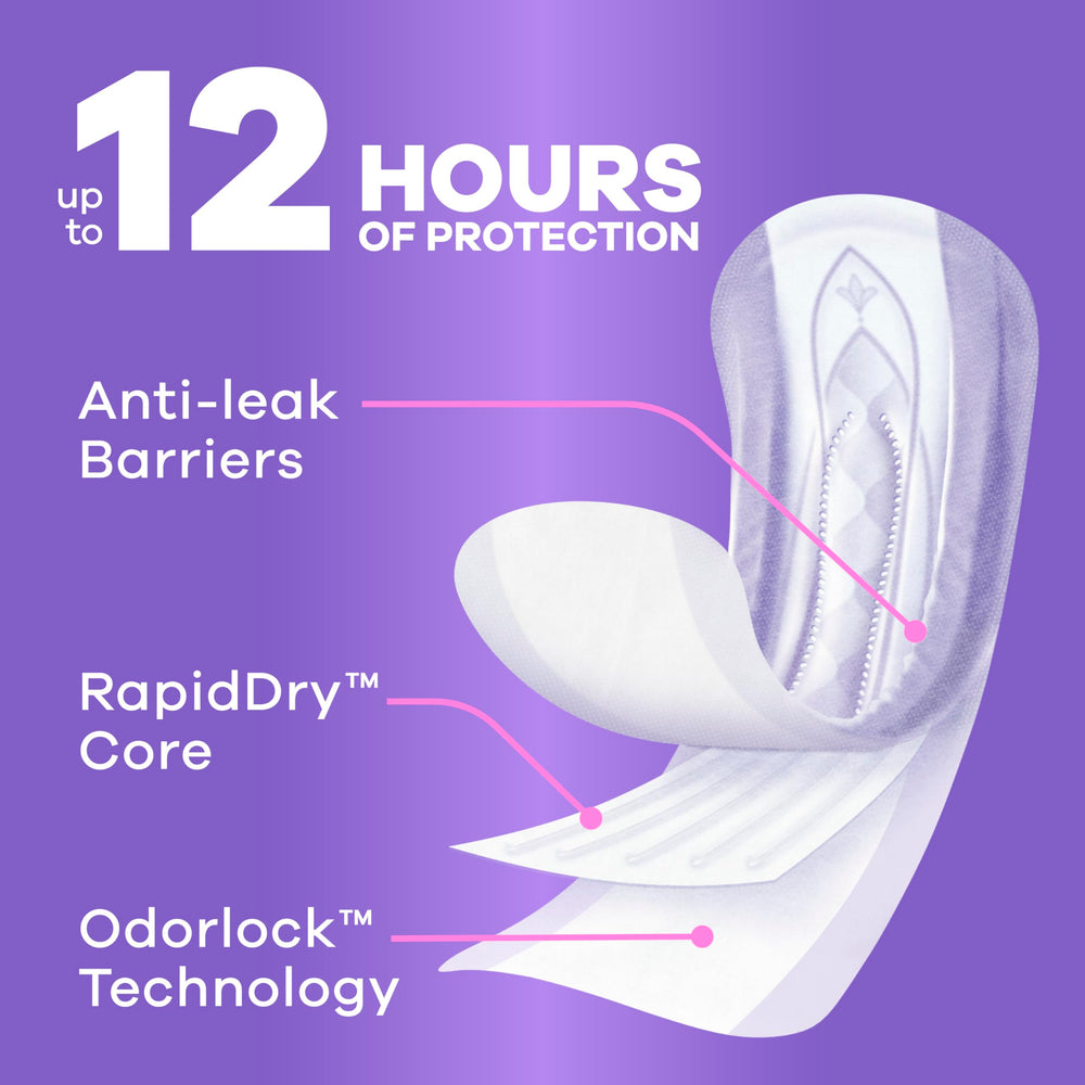 Always Discreet forro suave y flexible para mayor confort prolongado