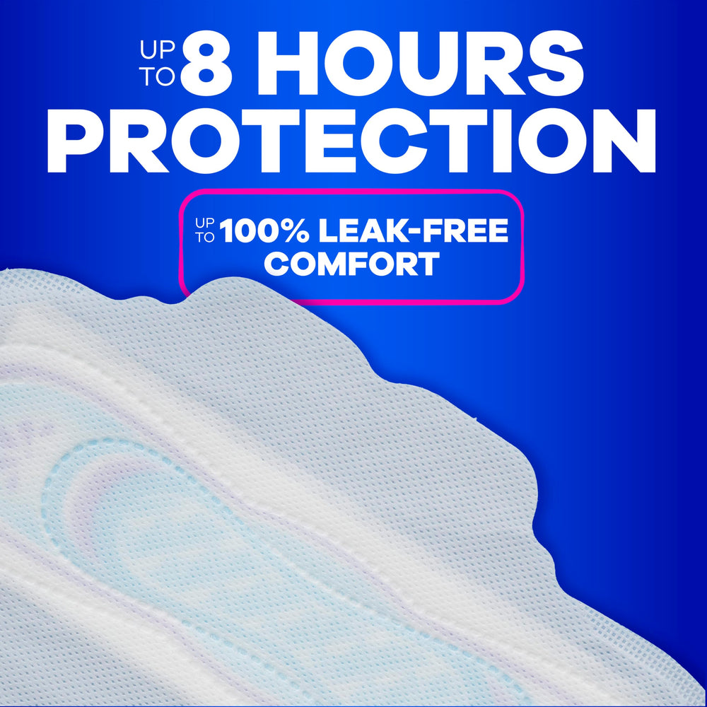 Always ultra thin Size 1 pad side profile displaying slim, discreet comfort