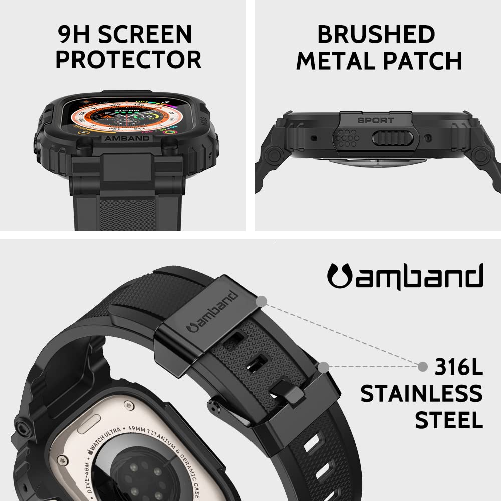 amBand textura del TPU y parche metálico resistente