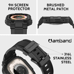 amBand textura del TPU y parche metálico resistente