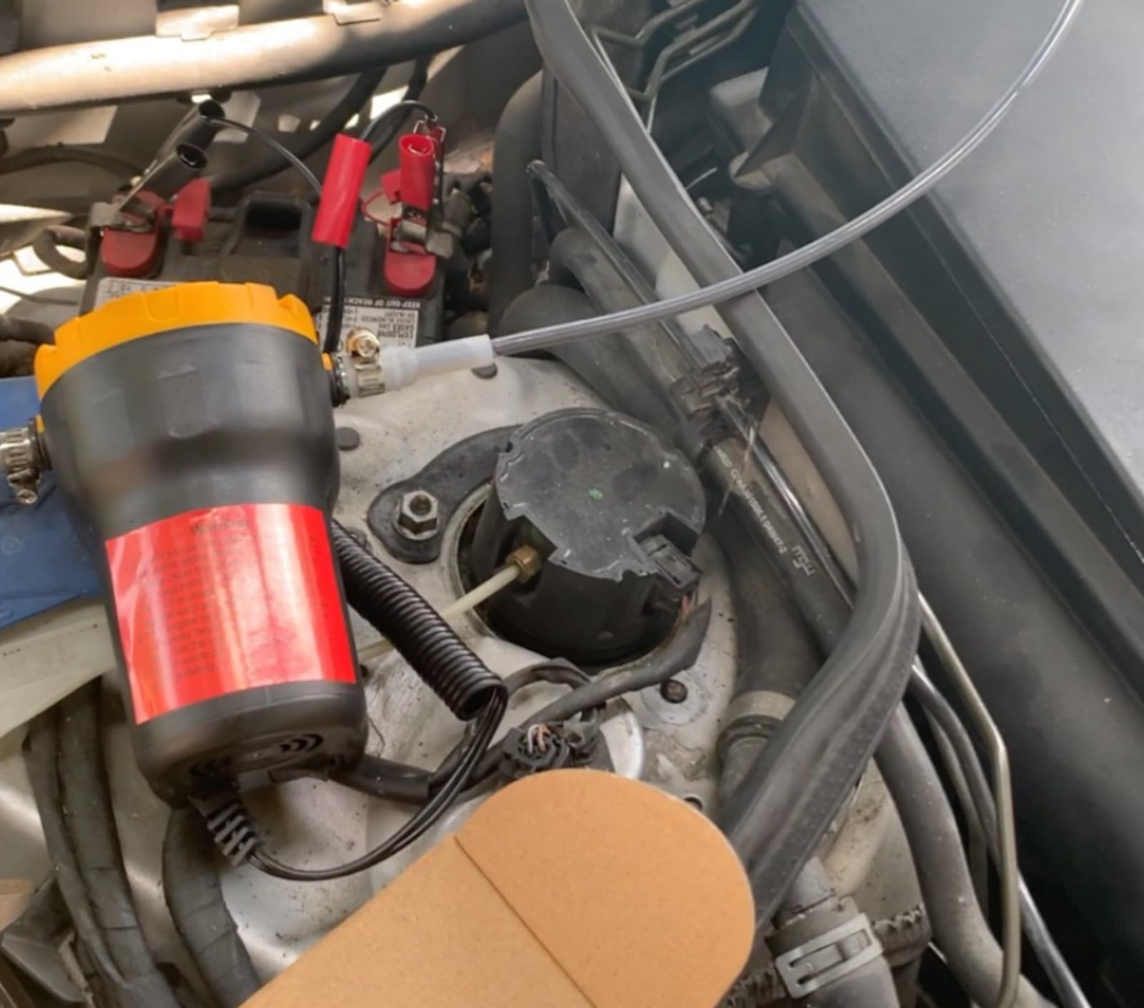 Amarine Made hose connections detail with locked fittings for leak-free transfers