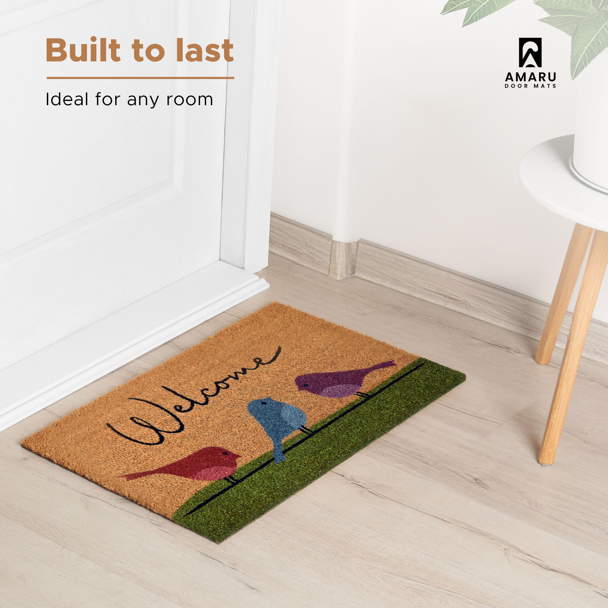 AMARU DOOR MATS comparación de tamaño 17x29 para puertas estándar