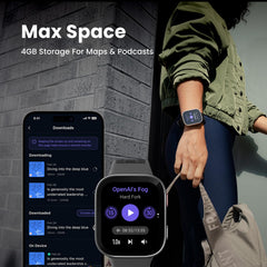 Amazfit on-wrist worn by runner showing GPS tracking accuracy and active use benefit